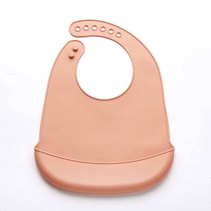 bavoir-bebe-en-silicone-souple-pratique-couleur-orange