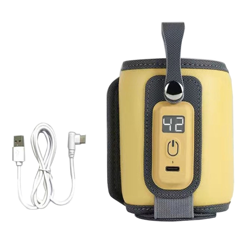 chauffe-biberon-portable-usb-couleur-jaune