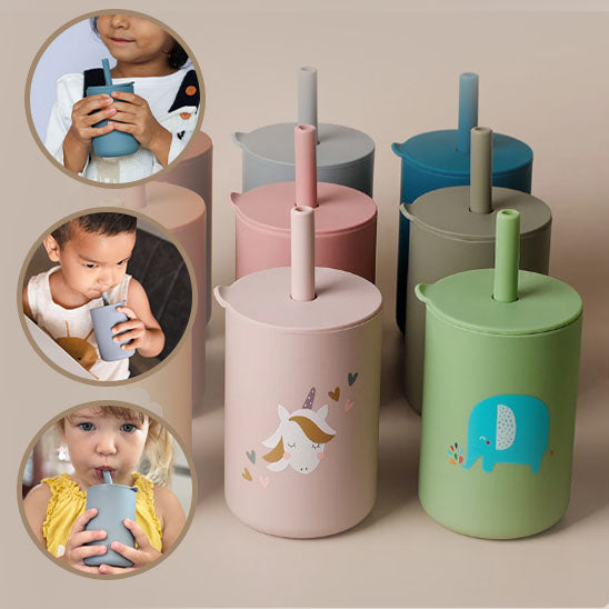 gobelet-dapprentissage-bebe-en-silicone-pratique