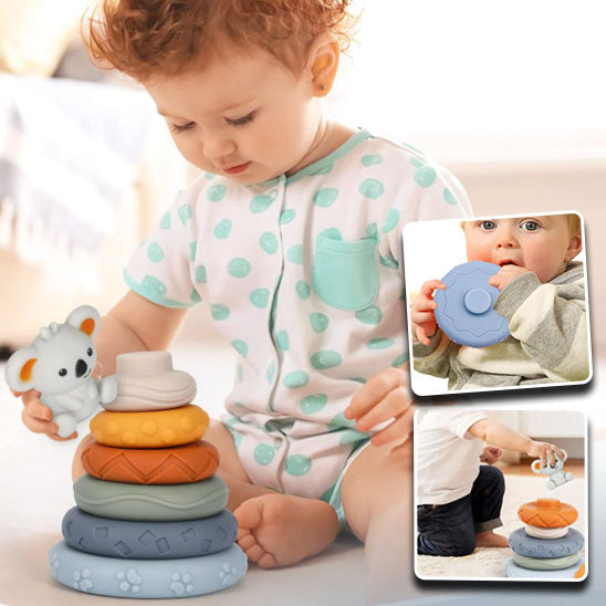 jouet-pour-bebe-en-silicone-tour-dempilage-koala-multicouleur