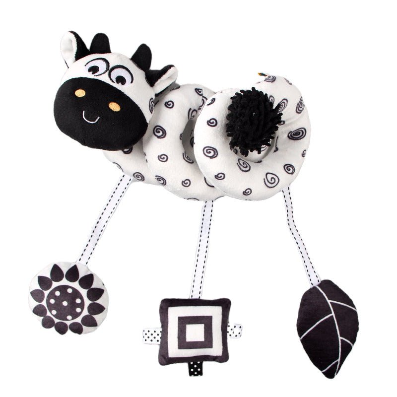 jouet-pour-bebe-hochet-suspendu-vache-couleur-noire