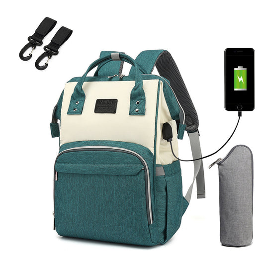 sac-a-langer-a-dos-couleur-vert-blanc-avec-sortie-usb