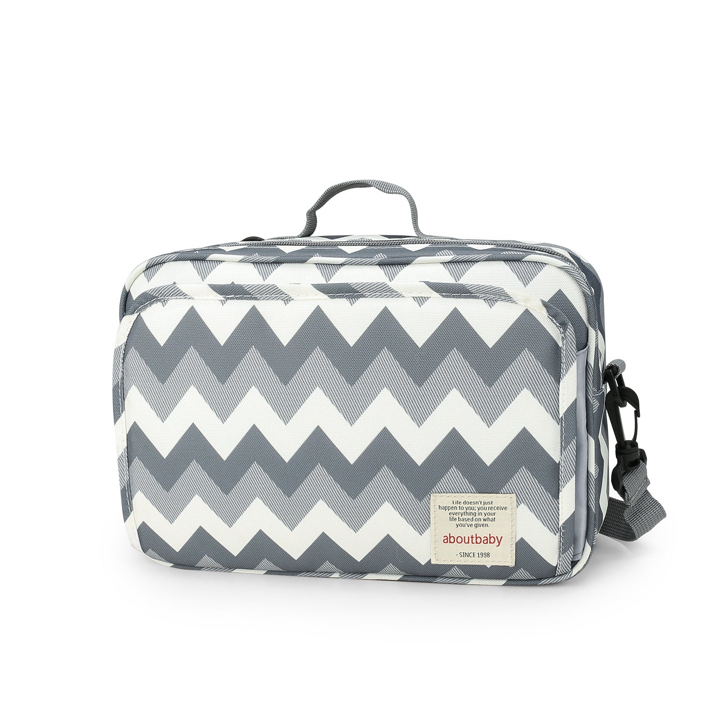 sac-a-langer-en-bandouliere-en-polyestser-portatif-motif-zig-zag