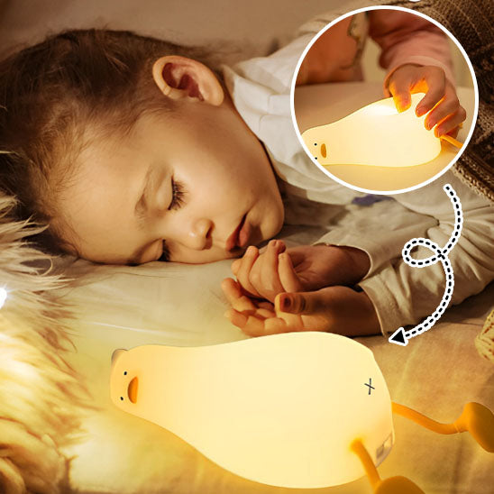 veilleuse-enfant-et-bebe-en-forme-de-canard-couche-en-silicone-souple